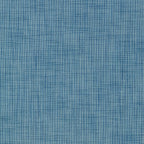 Flat Roman Shade in Woven Cotton - Deep Blue