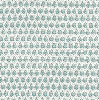 Pillow Sham in Leaf Me Alone - Minty Blue