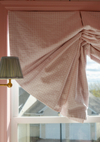Simple Floor Pillow in Gingham - Light Pink