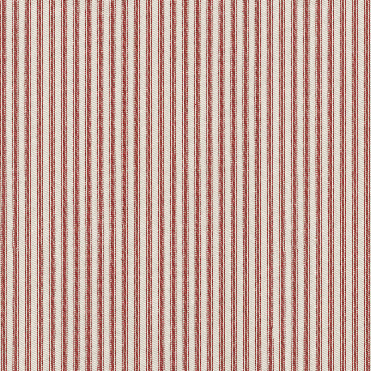 Pillow Sham in Little White Line - Red