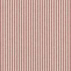 Ruffle Bedskirt in Little White Line - Red