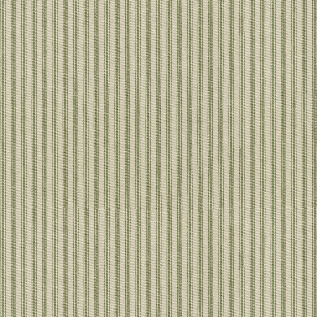 Pillow Sham in Little White Line - Sage