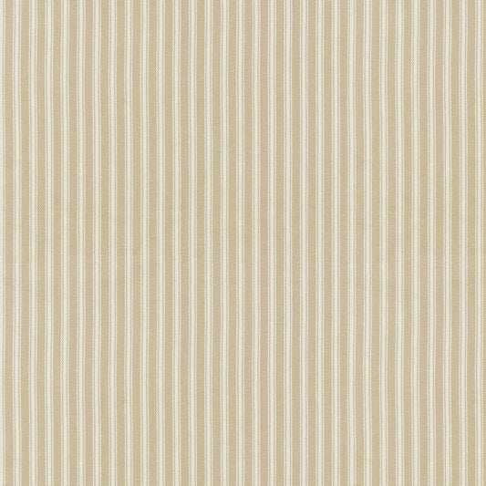 Relaxed Roman Shade in Little White Line - Sand