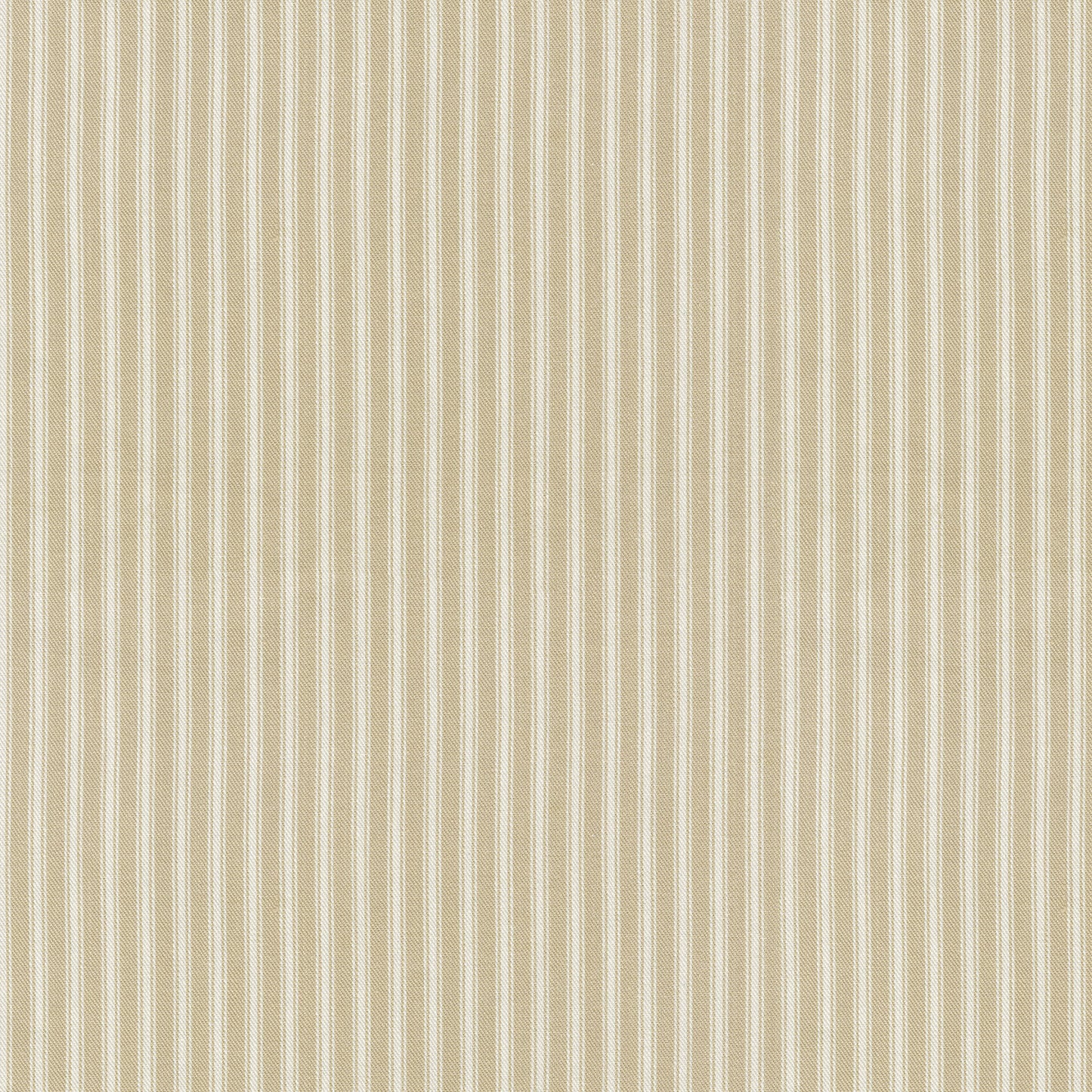 Ruffle Bedskirt in Little White Line - Sand