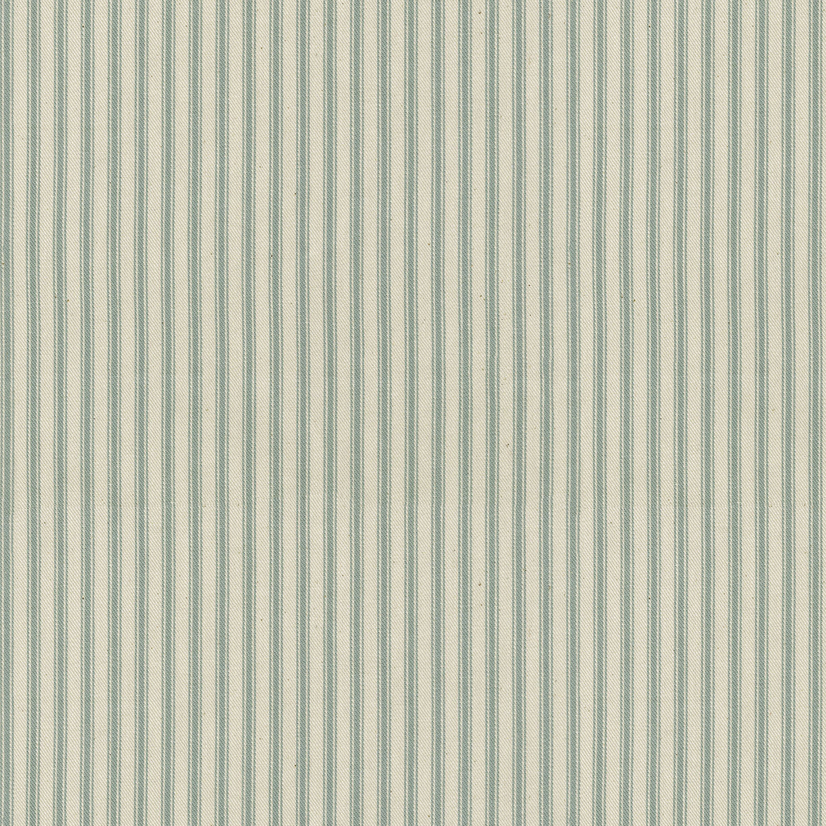 Ruffle Bedskirt in Little White Line - Seaglass