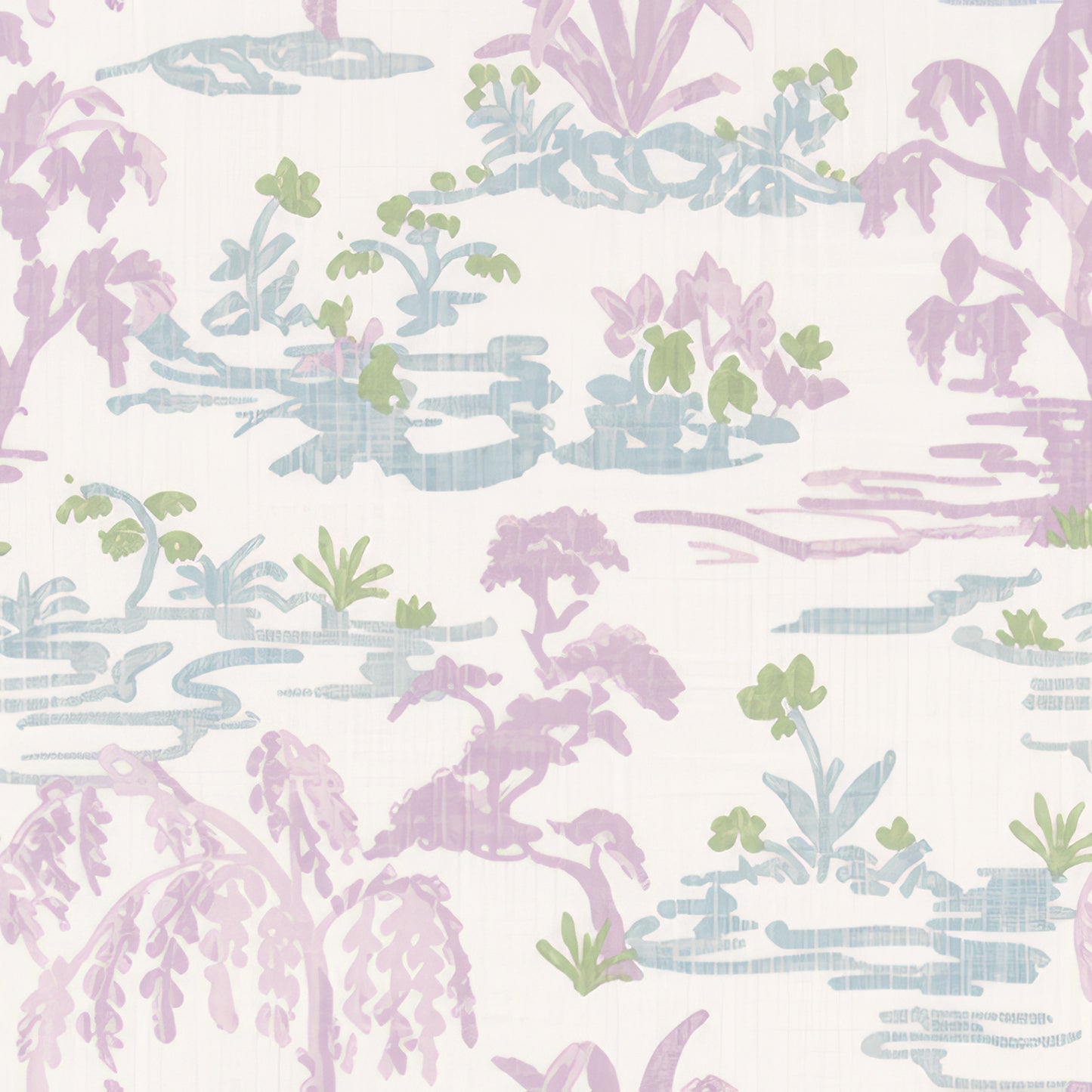Dual Rod Pocket Curtains in Meadow - Lavender
