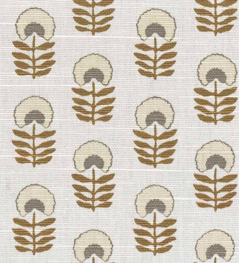 Circular Throw Pillow in Mini Florals - Birch