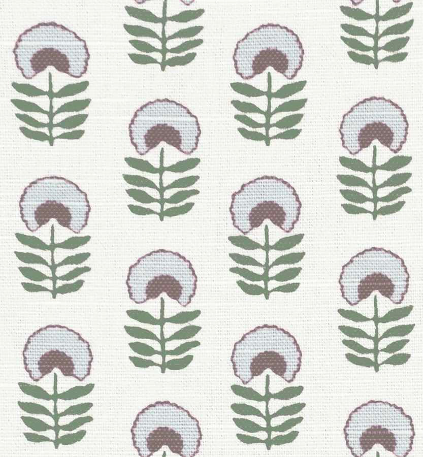 Convertible Drapery in Mini Florals - Sky Garden