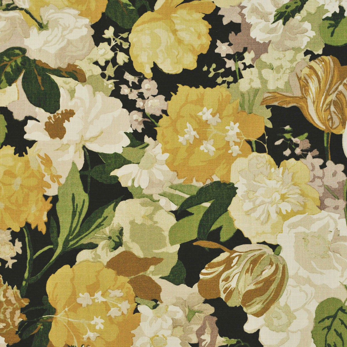 Ruffle Bedskirt in Garden Tea Time - Moonglow