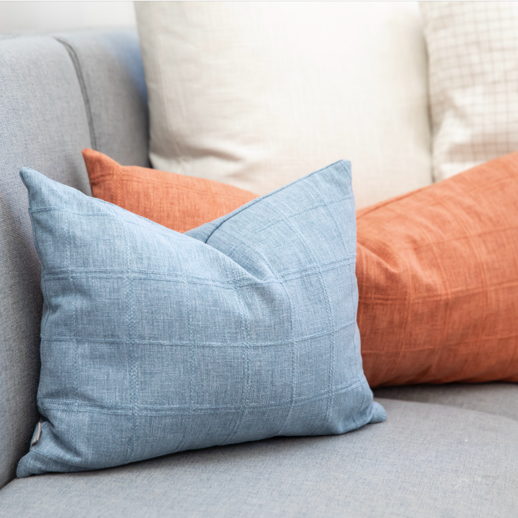 Pinch Pleat Drapery in Moray - Chambray
