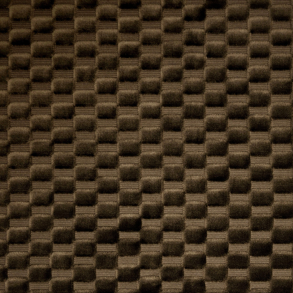 Custom Bench Cushion in Check Mate - Ganache