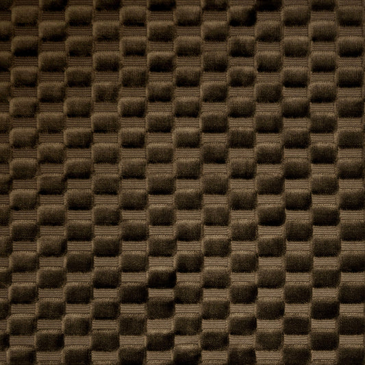 Custom Bench Cushion in Check Mate - Ganache