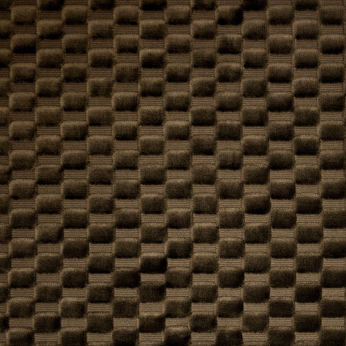 Circular Throw Pillow in Check Mate - Ganache