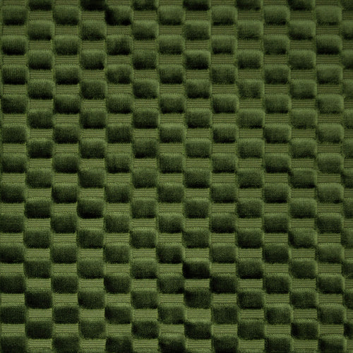 Circular Throw Pillow in Check Mate - Loden