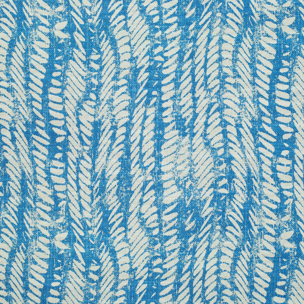 Tailored Bedskirt in Rope Walk - Persian Blue