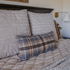 Boudoir Pillow in Tartan - Thunder
