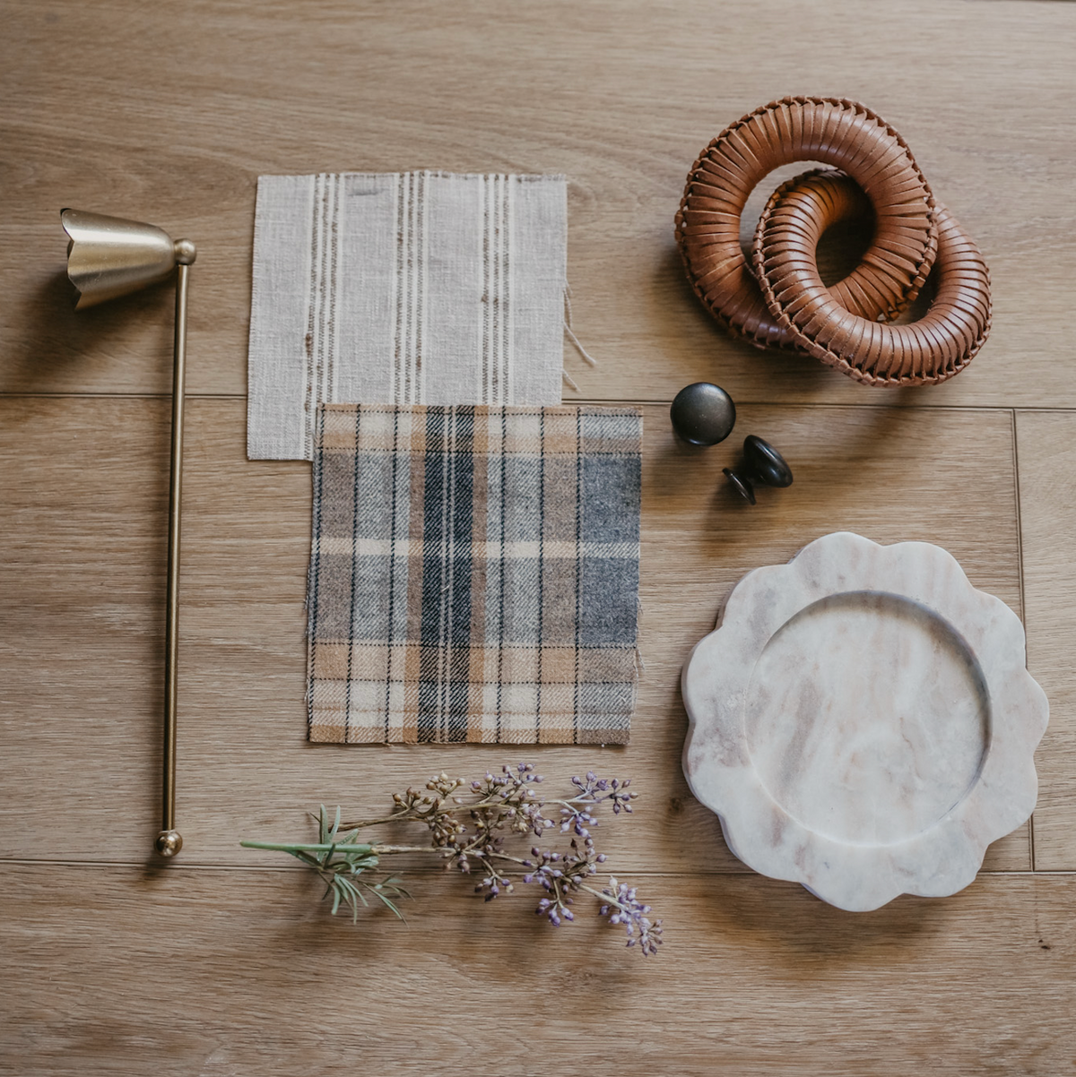 Pinch Pleat Cafe Curtains in Tartan - Thunder