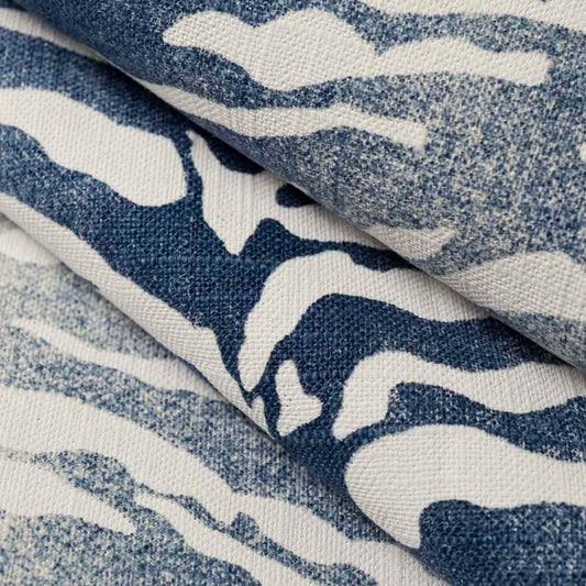 Euro Pleat Drapery in Tiger - Blue