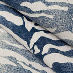 Pinch Pleat Drapery in Tiger - Blue