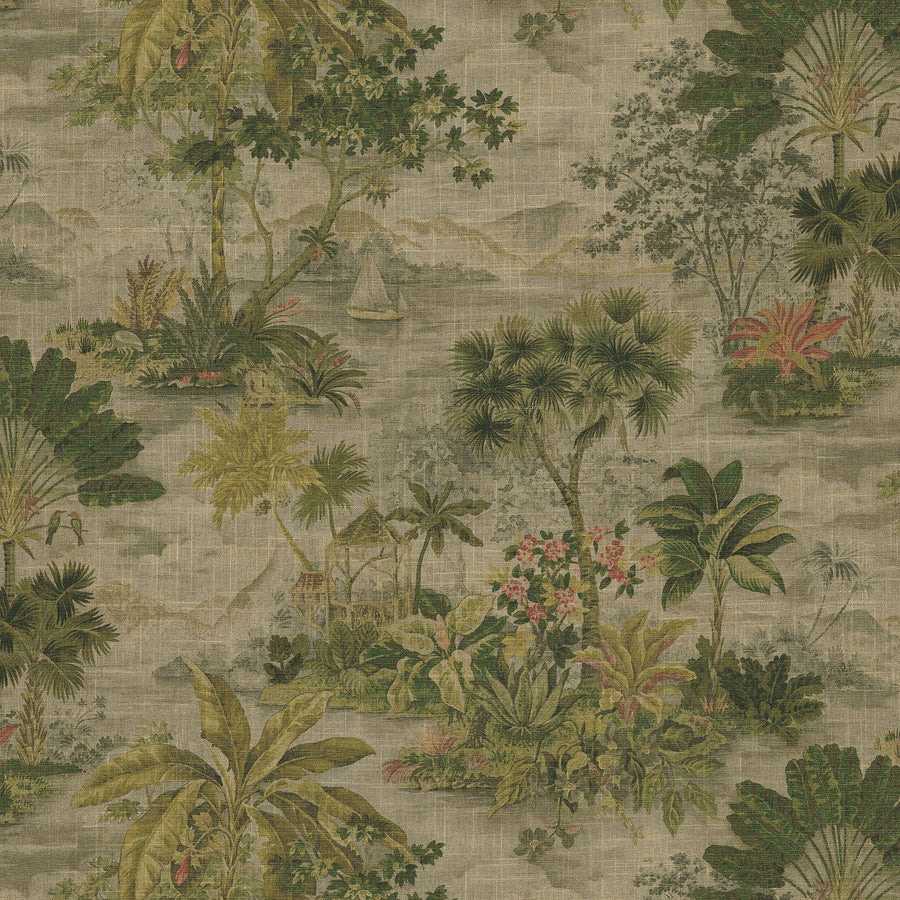 Tropical Toile - Moonstone