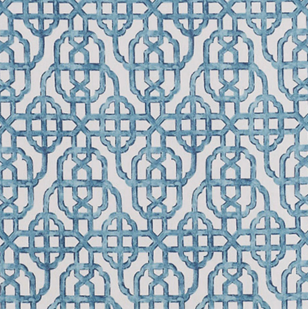 Custom Bench Cushion in Trellis Like It Is - Waves