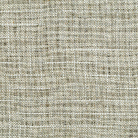Flat Roman Shade in 100% Linen - Hazelnut