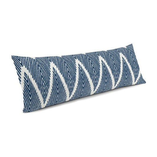 Large Lumbar Pillow in Bali - Denim