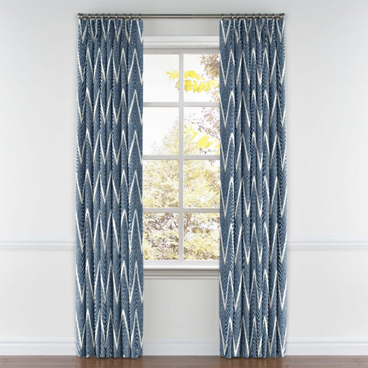 Pinch Pleat Drapery in Bali - Denim