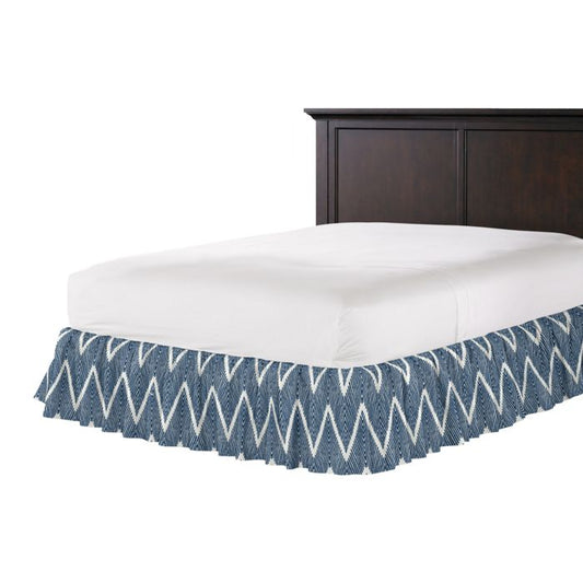 Ruffle Bedskirt in Bali - Denim