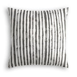 Throw Pillow in Bamboo Shoots - Black
