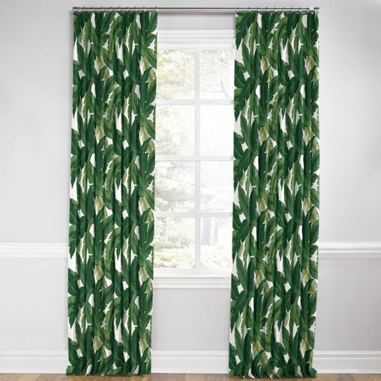 Euro Pleat Drapery in Be Leaf It - Palm