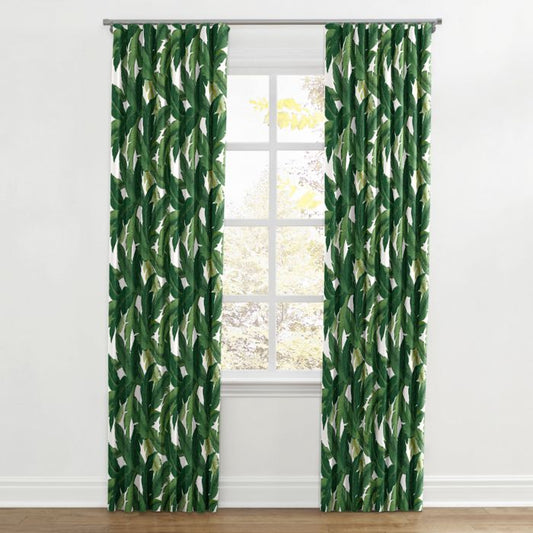 Ripplefold Drapery in Be Leaf It - Palm