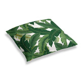 Simple Outdoor Floor Pillow in Be Leaf It - Palm