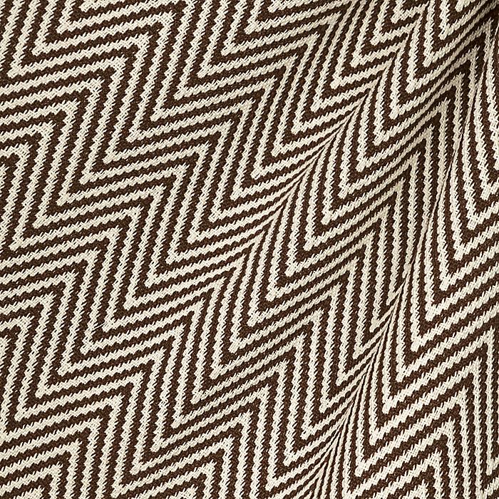 Fabric Swatch: Big Zig - Brown