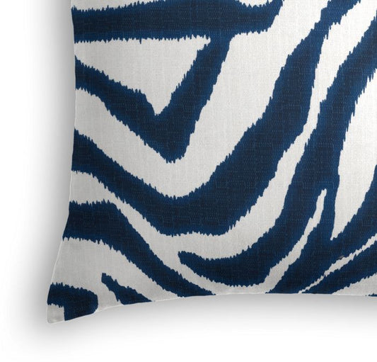 Throw Pillow in Zebra Ikat - Marina