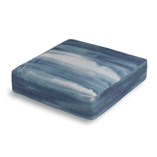 Box Floor Pillow in Up In The Sky - Blue