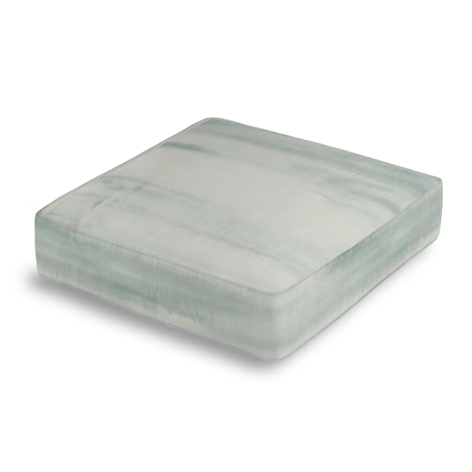 Box Floor Pillow in Up In The Sky - Aqua