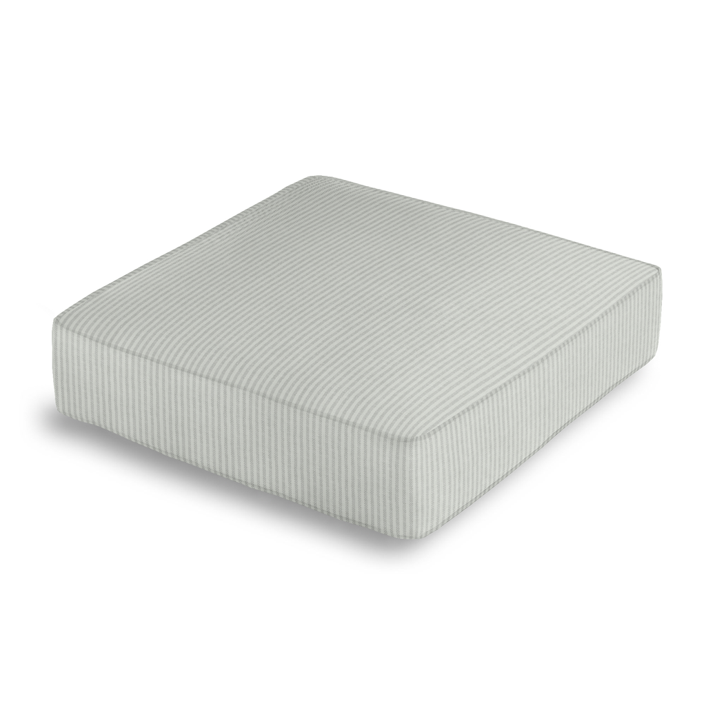 Box Floor Pillow in Baldwin - Fog