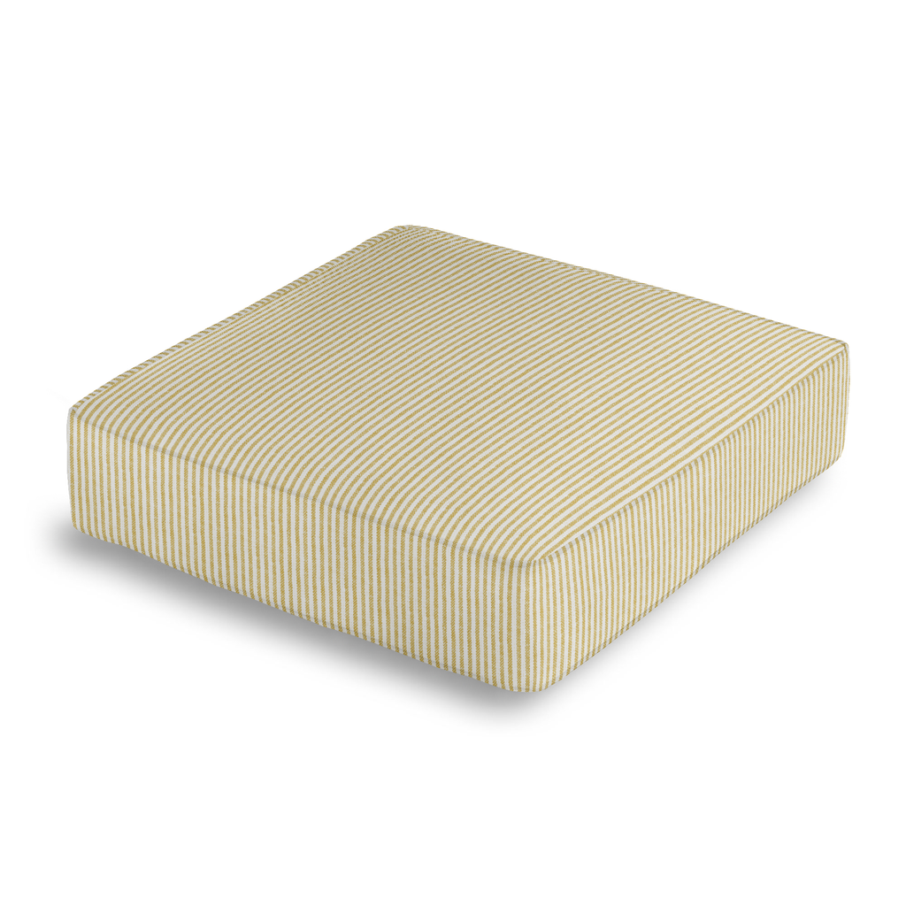 Box Floor Pillow in Baldwin - Goldenrod