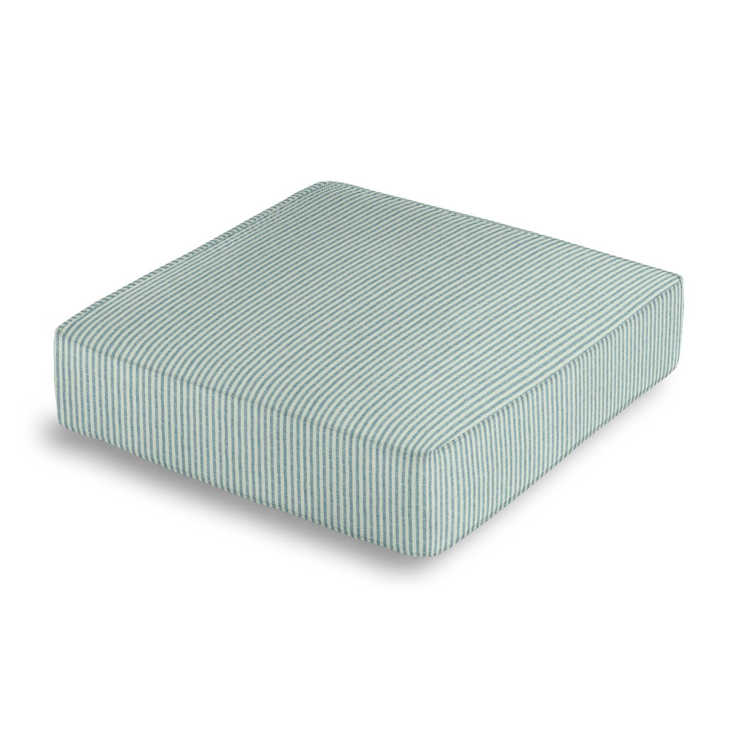 Box Floor Pillow in Baldwin - Liberty Blue