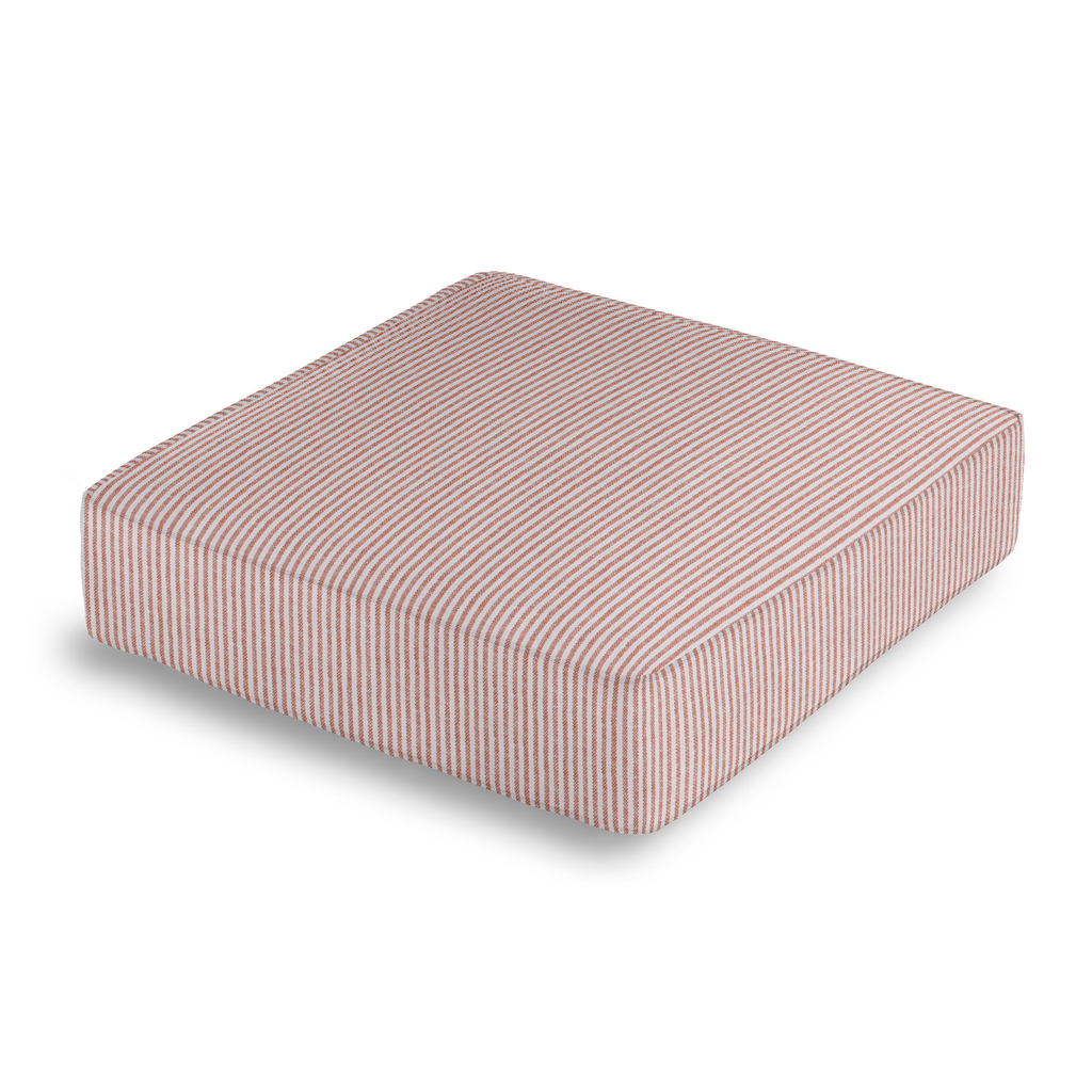 Box Floor Pillow in Baldwin - Scarlet