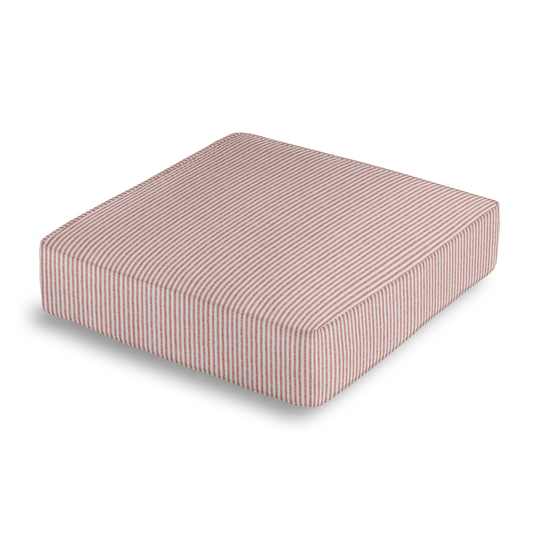Box Floor Pillow in Baldwin - Scarlet