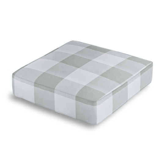 Box Floor Pillow in Falmouth - Asphalt