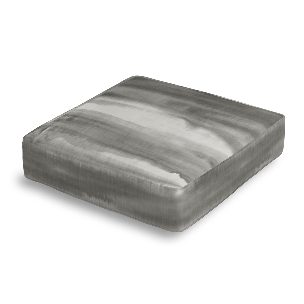 Box Floor Pillow in Up In The Sky - Grey