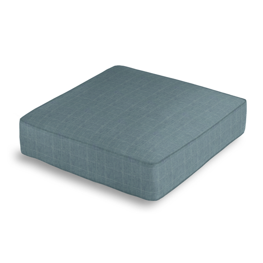 Box Floor Pillow in Moray - Chambray