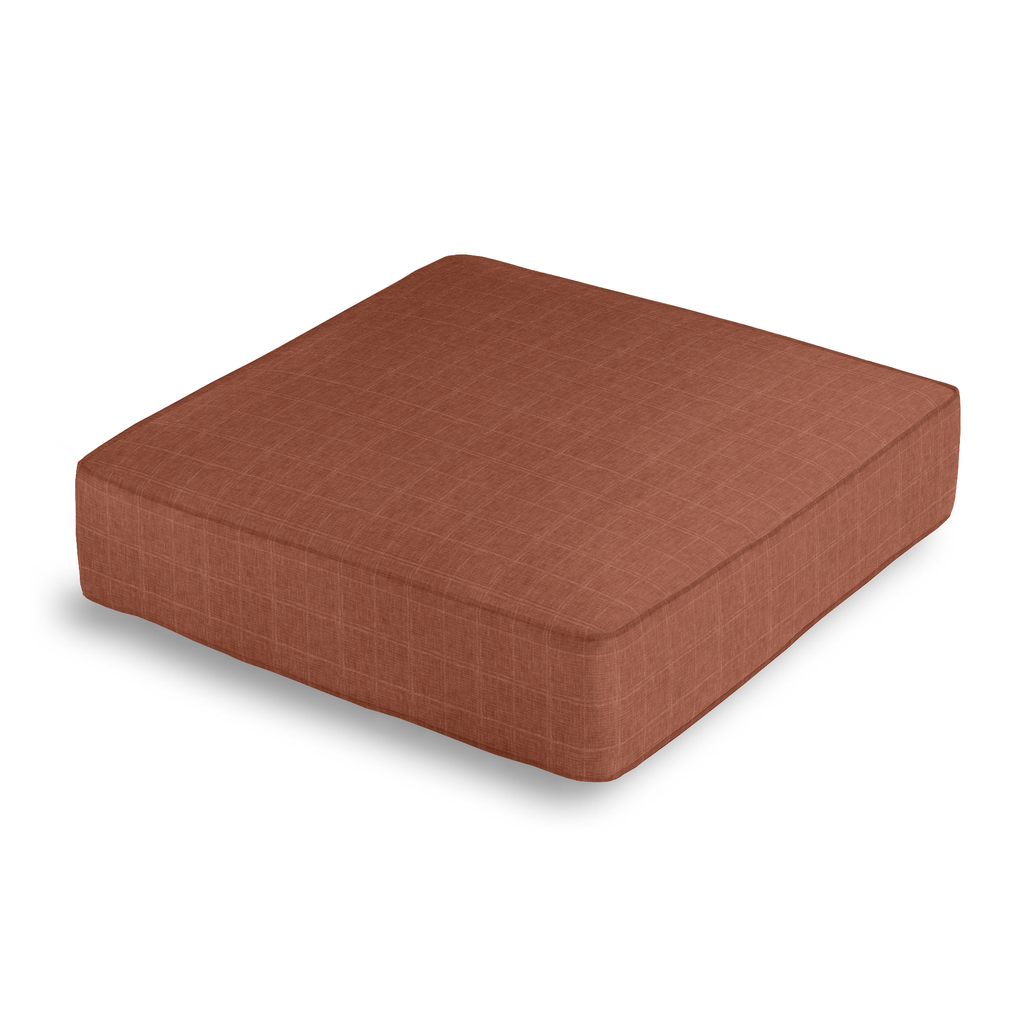 Box Floor Pillow in Moray - Clay
