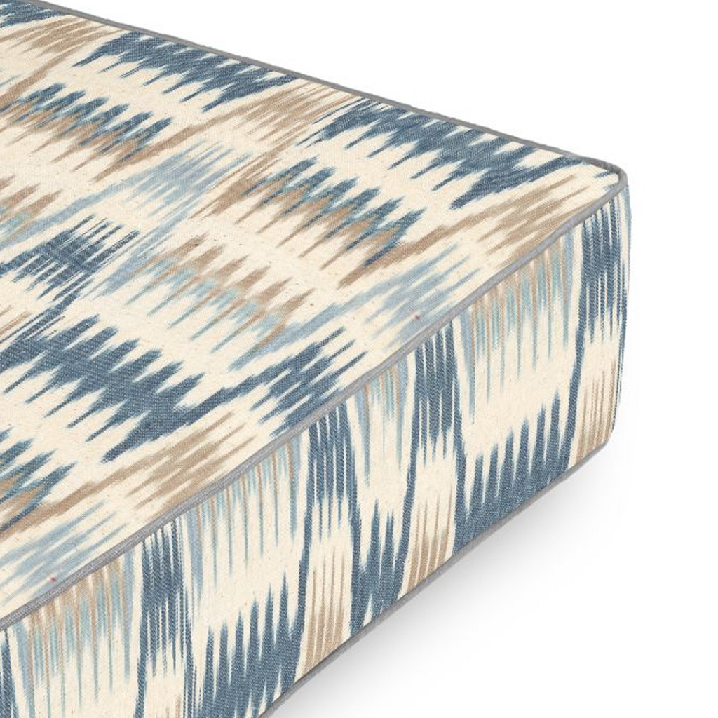 Box Floor Pillow in Ebb & Weave - Blueberry