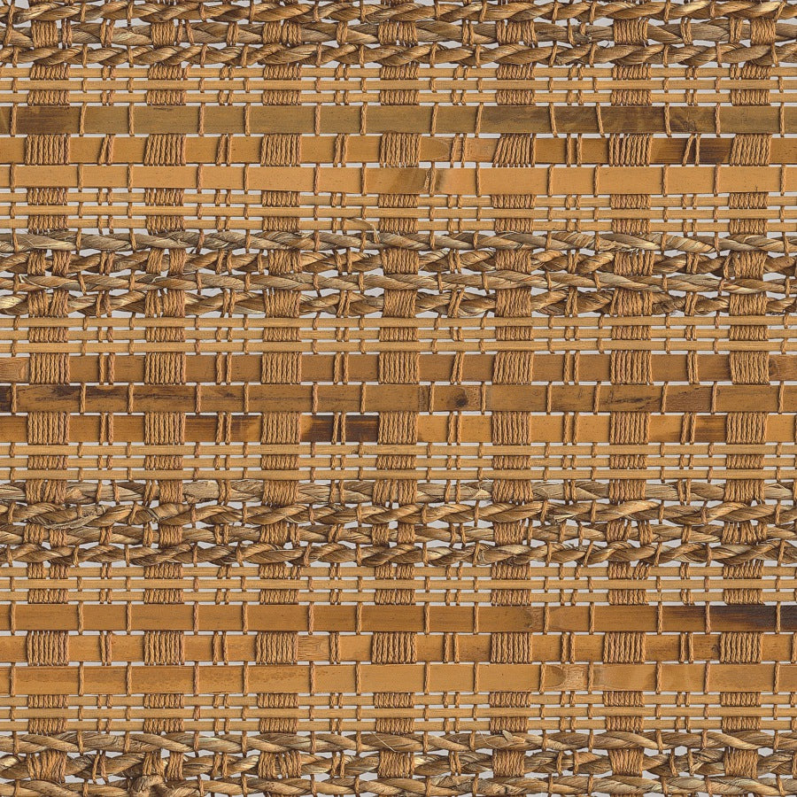 Valance Natural Woven Shade in Lanai - Gold Luster