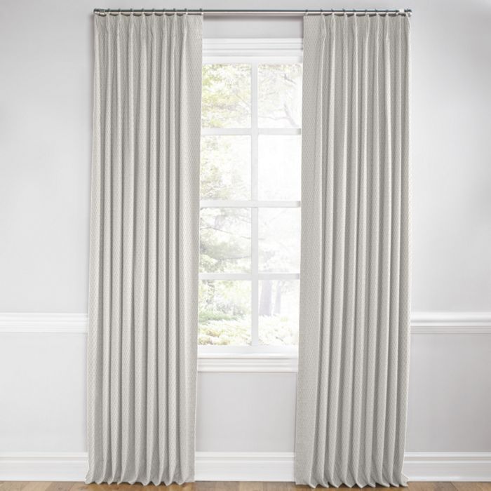 Euro Pleat Drapery in Calais - Chalk