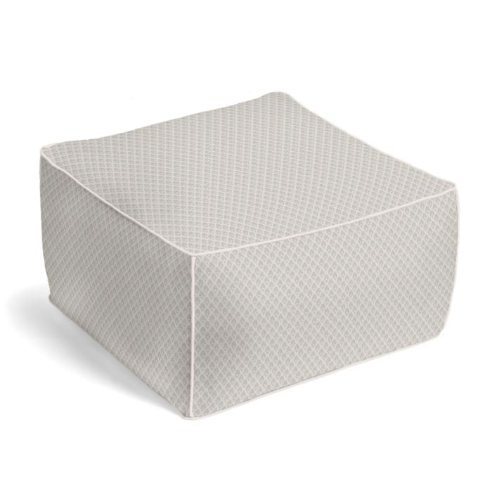 Square Pouf in Calais - Chalk